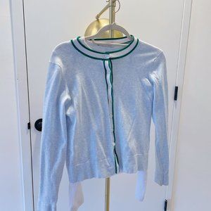 MINNIE ROSE BABY BLUE SOFT ORGANIC COTTON CARDIGAN WOMEN'S XS